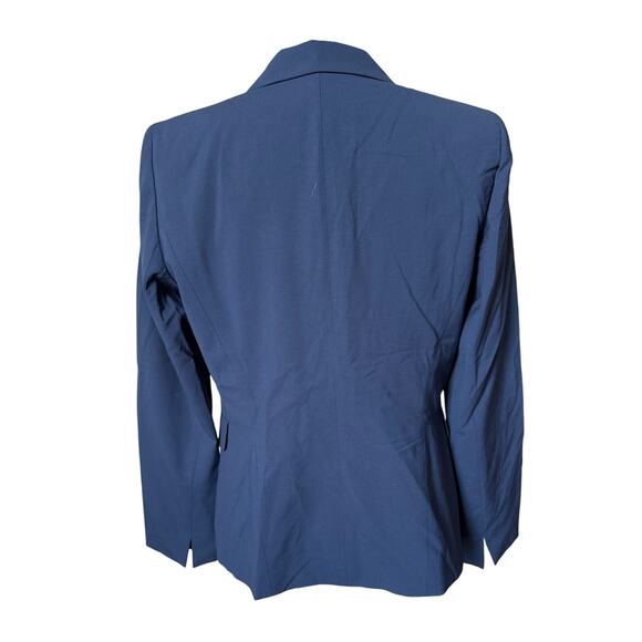 Lafayette 148 New York Wool Blazer Women’s Size 12 Navy Single Breasted Classic - Picture 5 of 7